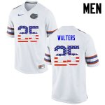 Men's Florida Gators #25 Brady Walters NCAA Nike White USA Flag Fashion Authentic Stitched College Football Jersey GSK4062SS